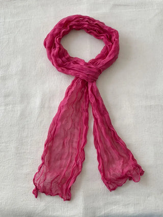 Light Wrinkle Long Muffler Scarf