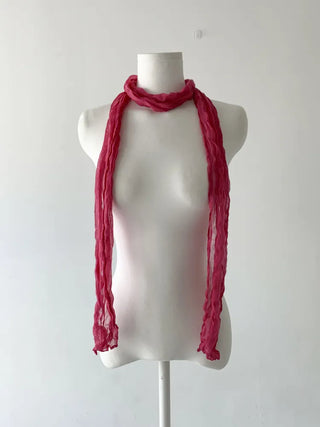 Light Wrinkle Long Muffler Scarf