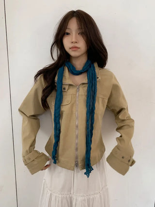 Light Wrinkle Long Muffler Scarf