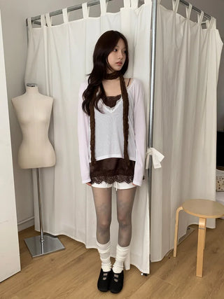 Light Wrinkle Long Muffler Scarf