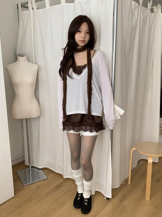 Light Wrinkle Long Muffler Scarf