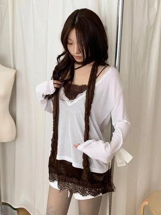 Light Wrinkle Long Muffler Scarf