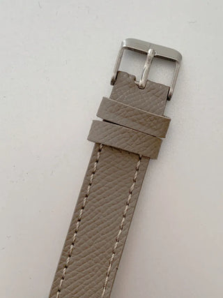 Linear Modern Classic Square Leather Wristwatch