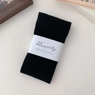 Leg-slimming Length Basic Plain Stretchy Knee Socks Half Stockings