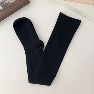 Leg-slimming Length Basic Plain Stretchy Knee Socks Half Stockings