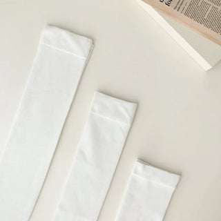 Leg-slimming Length Basic Plain Stretchy Knee Socks Half Stockings