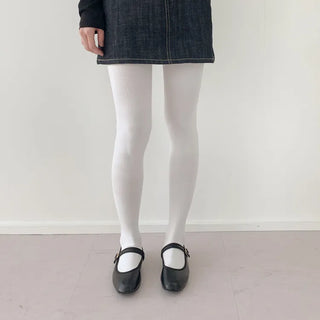 Leg-slimming Length Basic Plain Stretchy Knee Socks Half Stockings