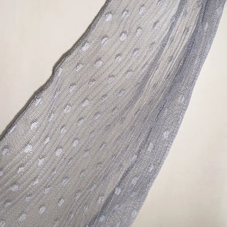 Tinel Dot See-through Pattern Long Scarf