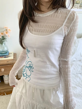 Glide Tassel Metal Long Drop Necklace