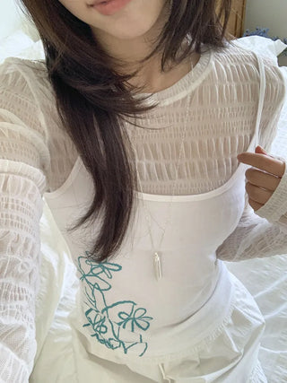 Glide Tassel Metal Long Drop Necklace