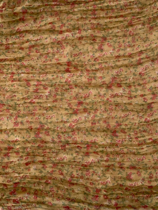 Fore Flower Pattern Wrinkle Long Scarf