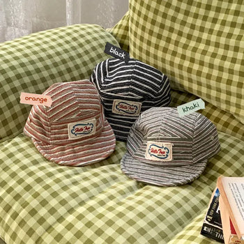 Mind Stripe Lettering Patch Camp Cap Ball Cap