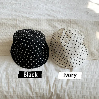 Dot Folding Safari Snap Bucket Hat