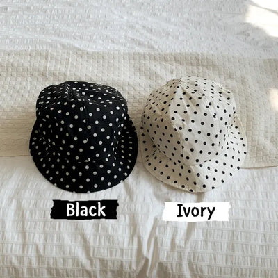 Dot Folding Safari Snap Bucket Hat