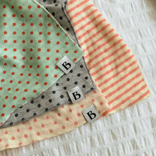 Candy Twin Dot Stripe Color Block Scarf Muffler
