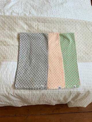 Candy Twin Dot Stripe Color Block Scarf Muffler