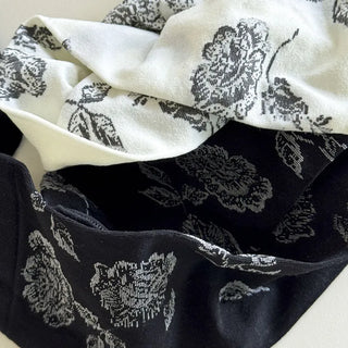 Vintage Rose Flower Pattern Knee Socks