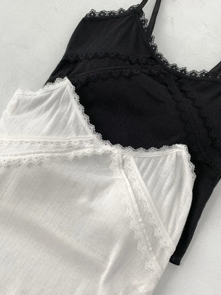 Rubena Punching Lace Crop Cap Bralette Sleeveless