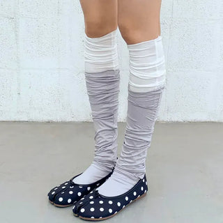 Mono Line Basic Slim Knee Socks