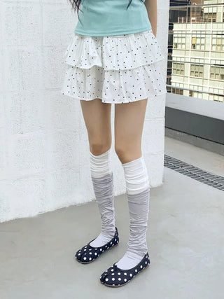 Mono Line Basic Slim Knee Socks