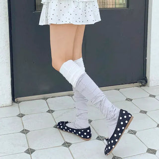 Mono Line Basic Slim Knee Socks