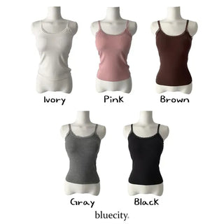 Letty Lace Basic Ribbed Bralette Sleeveless