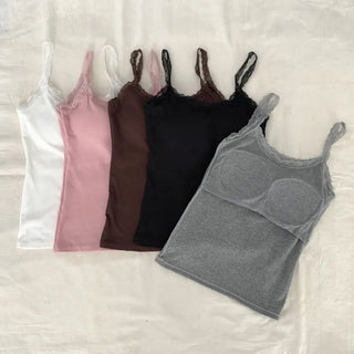 Letty Lace Basic Ribbed Bralette Sleeveless