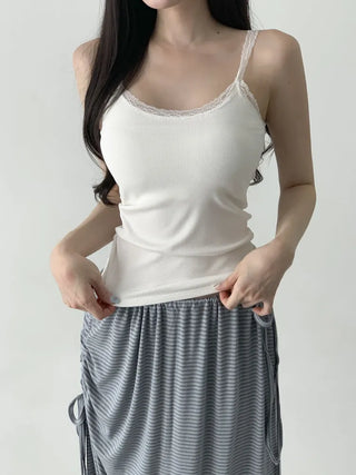 Letty Lace Basic Ribbed Bralette Sleeveless