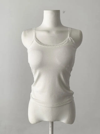 Letty Lace Basic Ribbed Bralette Sleeveless