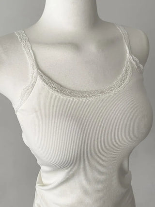 Letty Lace Basic Ribbed Bralette Sleeveless