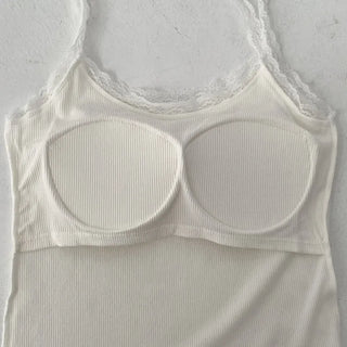 Letty Lace Basic Ribbed Bralette Sleeveless
