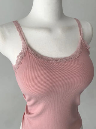 Letty Lace Basic Ribbed Bralette Sleeveless