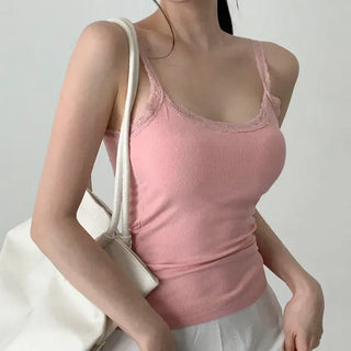 Letty Lace Basic Ribbed Bralette Sleeveless