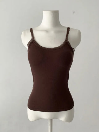 Letty Lace Basic Ribbed Bralette Sleeveless