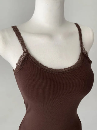 Letty Lace Basic Ribbed Bralette Sleeveless
