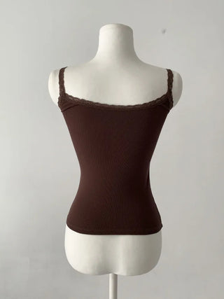 Letty Lace Basic Ribbed Bralette Sleeveless