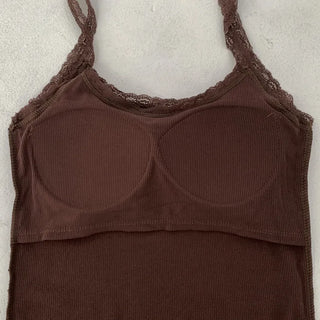 Letty Lace Basic Ribbed Bralette Sleeveless