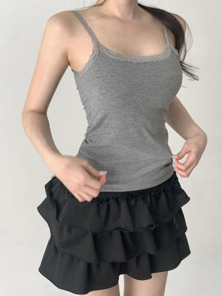Letty Lace Basic Ribbed Bralette Sleeveless