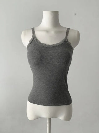 Letty Lace Basic Ribbed Bralette Sleeveless