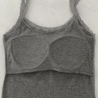 Letty Lace Basic Ribbed Bralette Sleeveless