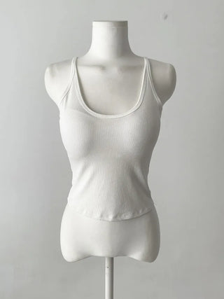 Venue Halterneck Ribbed Color Cap Bralette Sleeveless