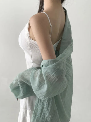 Supi Lace Ribbed V-Neck Cap Bralette Sleeveless