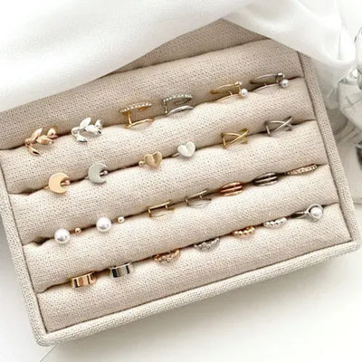 16 Types of Daily Cubic Ear Clips/Cuffs at a Flat Price