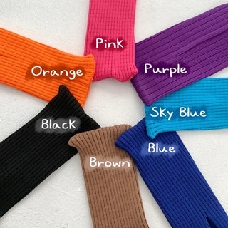 Simo Ribbed Color Mini Phone Crossbody Knit Bag
