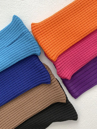 Simo Ribbed Color Mini Phone Crossbody Knit Bag