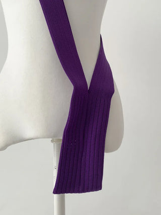 Simo Ribbed Color Mini Phone Crossbody Knit Bag