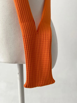 Simo Ribbed Color Mini Phone Crossbody Knit Bag
