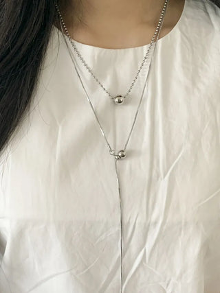 Moeli Mini Ball Drop Layered Necklace