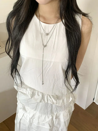 Moeli Mini Ball Drop Layered Necklace