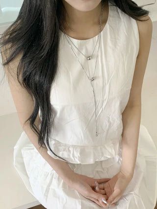 Moeli Mini Ball Drop Layered Necklace